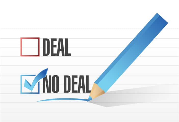 Deal No Deal - Reject a Sales Proposal
