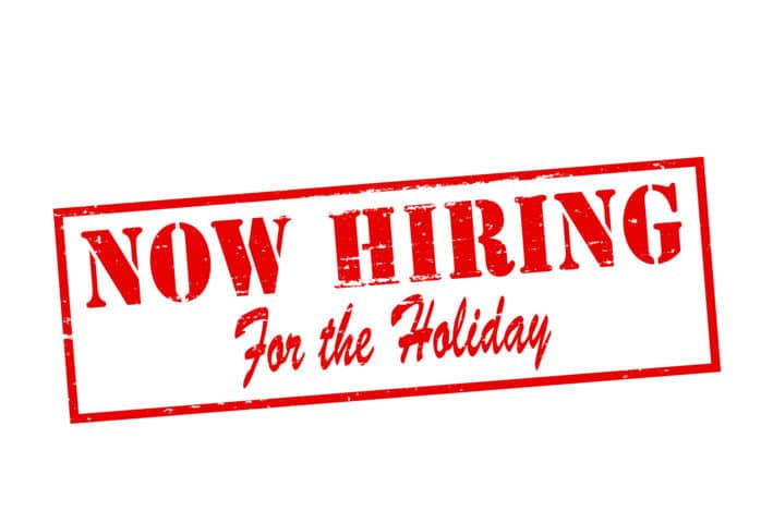 Now Hiring for the Holiday